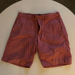 J.Crew Stanton Khaki Shorts Dusty Red Men’s Size 30 Inseam 9
